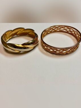 Gold-Tone Braided and Openwork Bangle Bracelet Set - Women Jewelry